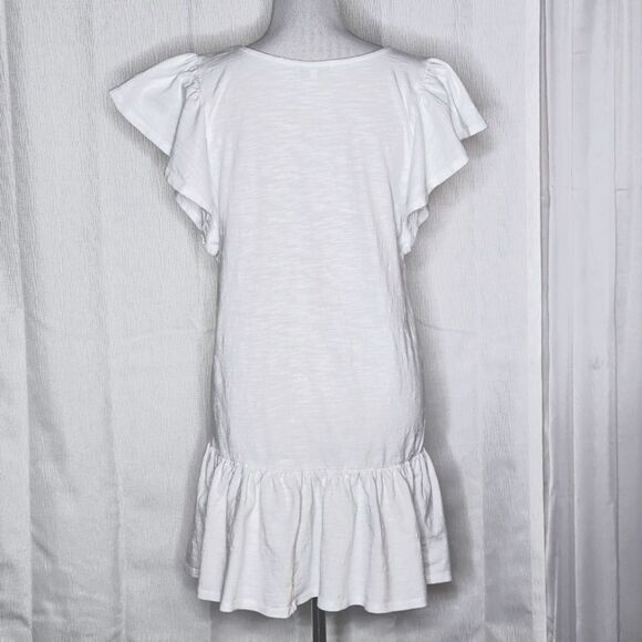 Z Supply White Ruffle Sleeve Dress - Picture 5 of 13